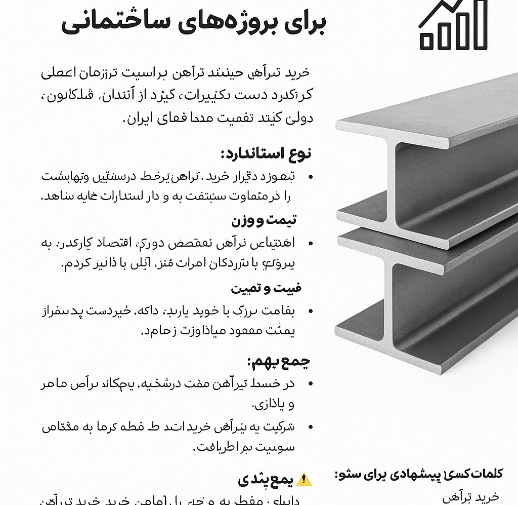 راهنمای کامل خرید تیرآهن برای پروژههای ساختمانی